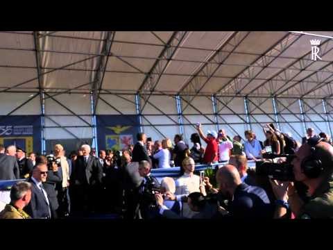 Roma - La giornata del Presidente Mattarella al 55° Frecce Tricolori - Rivolto (06.09.15)