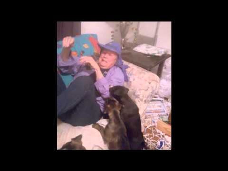 Grandma Gets Mauled by Puppies