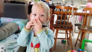 The baby musical genius love to play the harmonica