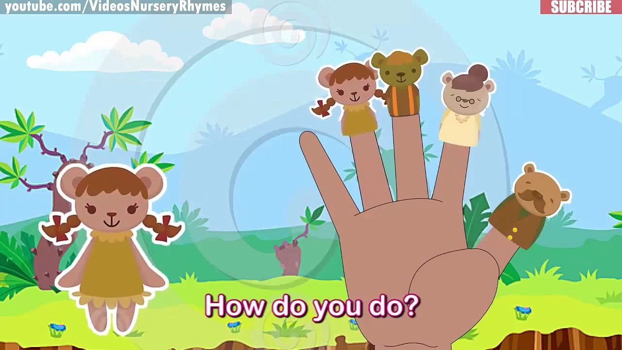 Teddy Bear Finger Family Nursery Rhyme | Cartoon Songs For Children