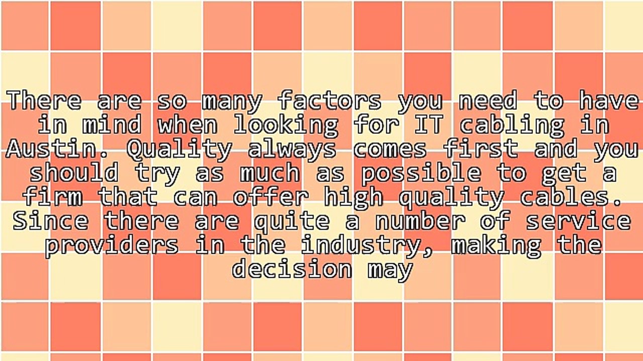 Tips On Choosing The Right It Cabling In Austin