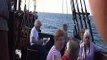 Visita à nau Santa Maria, uma réplica do barco de Colombo clube Europeu Ribeira Brava madeira fevere