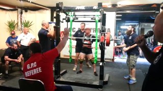 James McNaught squats 250kg GPC Nats