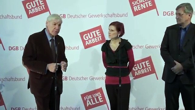 Spitzentreffen von DGB und Partei Die Linke - Michael Sommer, Katja Kipping, Bernd Riexinger