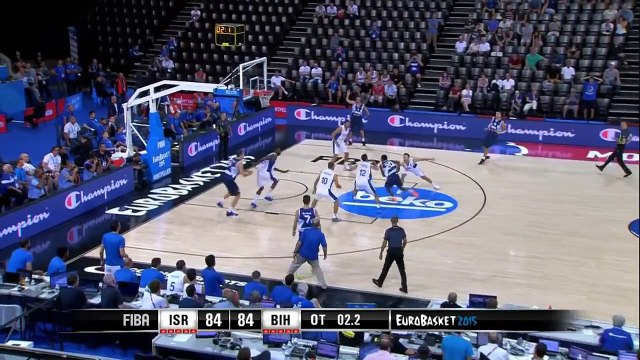 Elmedin Kikanovic for the Win | Bosnia vs Israel 86:84 | EuroBasket 2015