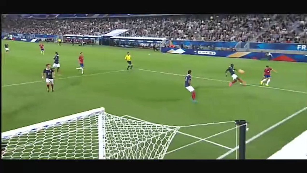 Mitrovic Goal - France 2-1 Serbia - 07-09-2015 Friendly Match