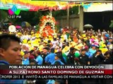 Población de Managua celebra con mucha devocion a su santo patrono Santo Domingo de Gúzman