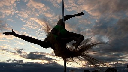 Sunset Pole Dance Jeannine Wilkerling