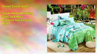 Saym Home Bedding Sets 3d Effect Cartoon Series Girl Ride