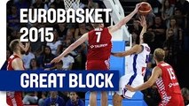 Westermann Swatted by Kulig - EuroBasket 2015