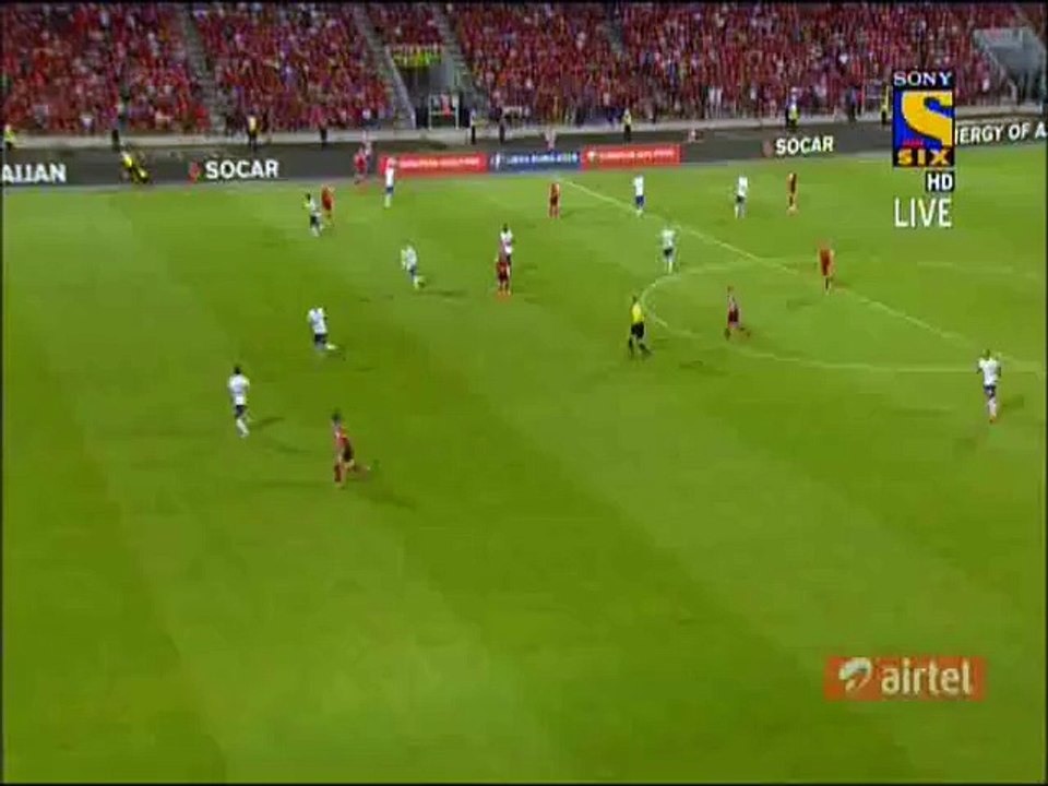 Sokol Cikalleshi Amazing Shot Hits Cross Bar (HD)_ 07.09.2015 Albania 0-0 Portugal _ EC Qualification Europe 07.09.2015