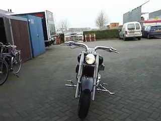 Yamaha XVS 1100 Dragstar Highway Hawk Turn-down exhaust.