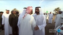 محمد بن راشد يقدم واجب العزاء في شهيدي الوطن سيف الزعابي وعبدالله الحمودي