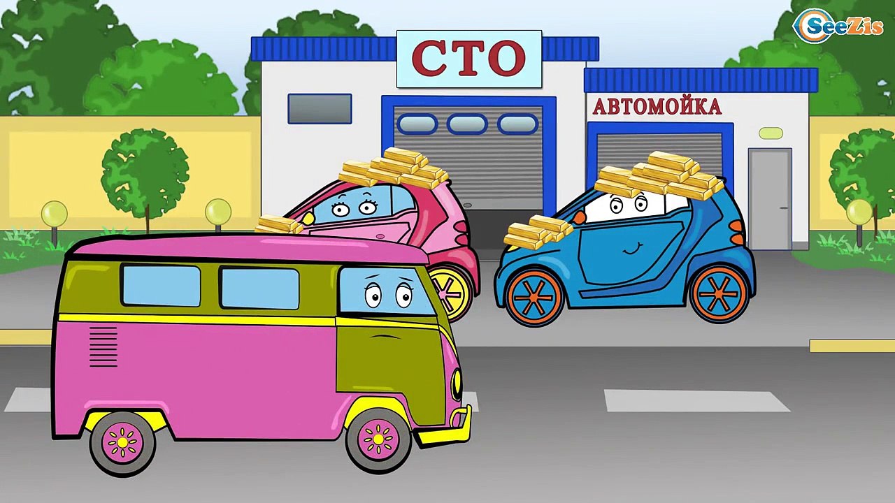 ✔ Clean a Cartoon SUV! Funny Monster Truck For Kids- Children's Car Cartoons | 12 Episode