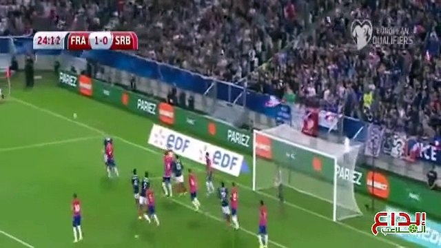مشاهده اهداف مباراه فرنسا {2_1} صربيا بتاريخ {07/09/2015} وديه دوليه
