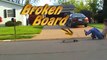 Skating a broken skateboard (rebuild board too)