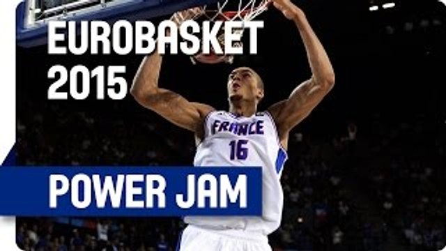 Gobert's Two-Handed Power Jam - EuroBasket 2015