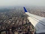 Impresionante aterrizaje en Mexico Landing in Mexico City, メキシコ着陸, Continental Airlines