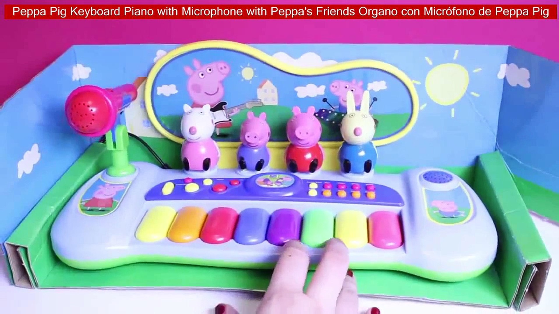 peppa pig keyboard and microphone