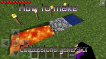 Minecraft: How To Make A Cobblestone Generator( All Platforms)
