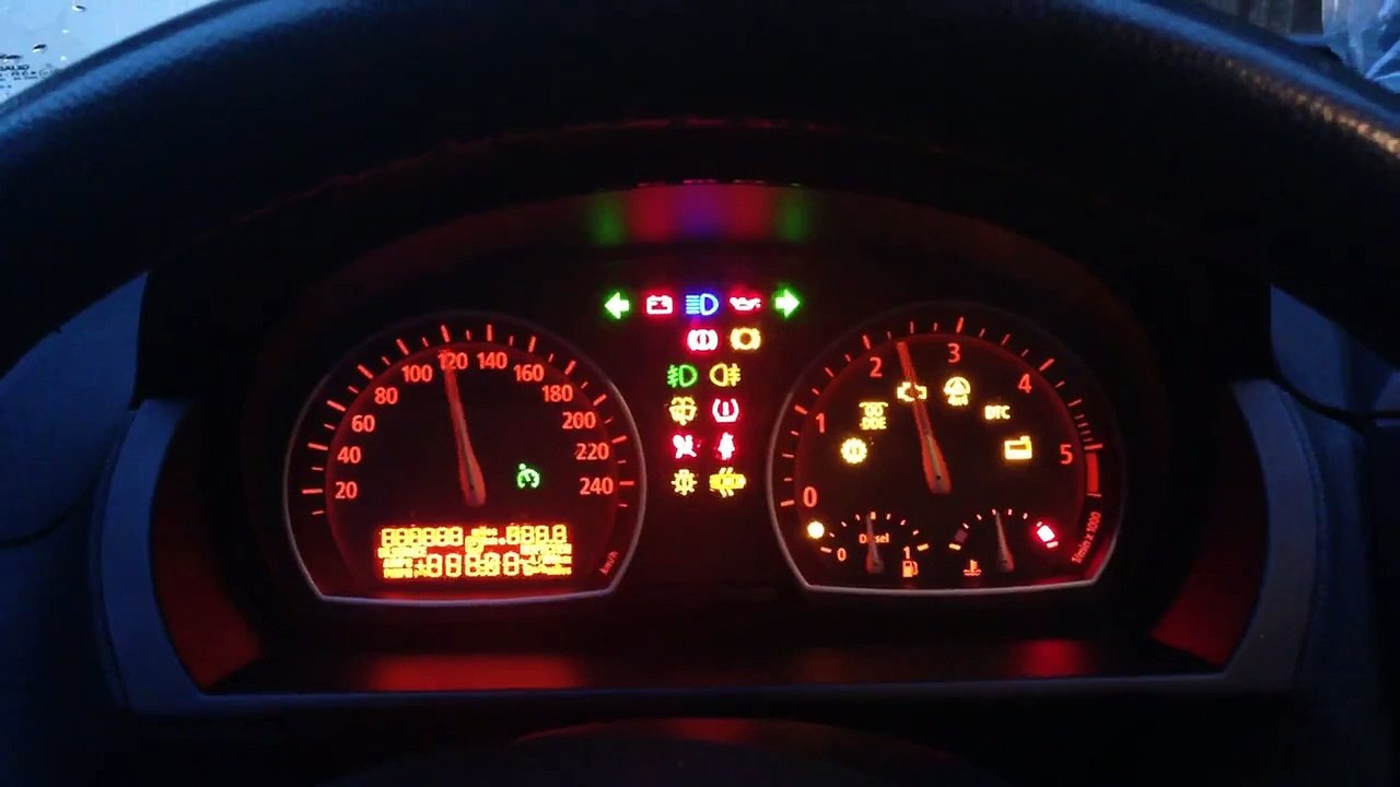 Bmw x3 e83 instrument cluster test
