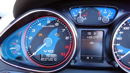 Trip: Audi R8 Spyder 2010, V 10 Sound  - in HD mit Außenboardcamera (GoPro HD)!