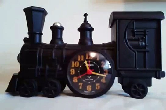 1991 Vintage Locomotive Talking Train Quartz Alarm Clock for sale on eBay