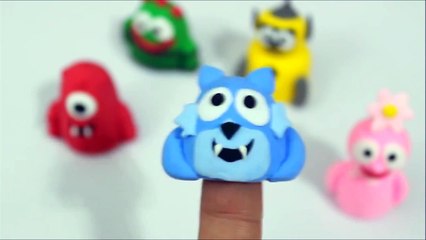 Play Doh Yo Gabba Gabba Finger Puppets Nursery Rhyme