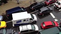 Ambulance stuck in traffic