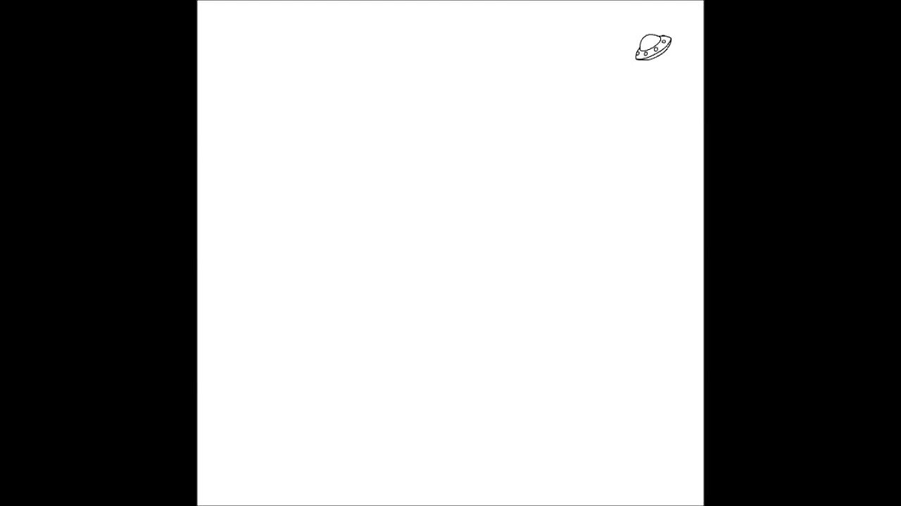 UFO and Alien (cartoon 2d animation for laser show)