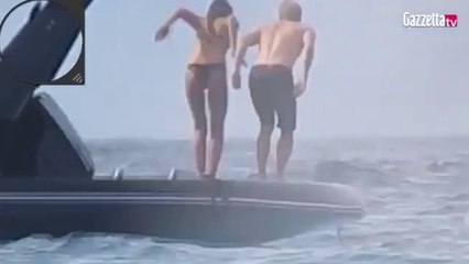 Kimi Räikkönen with girlfriend Minttu Virtanen in Holidays 2015