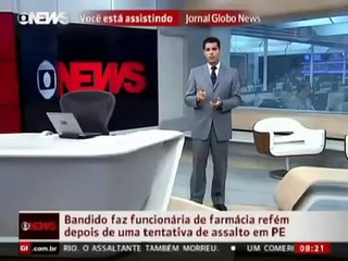 Brazilian police kills robber (headshot)