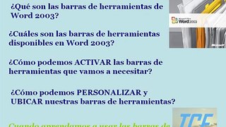 Word 2003 Barras de Herramientas.wmv