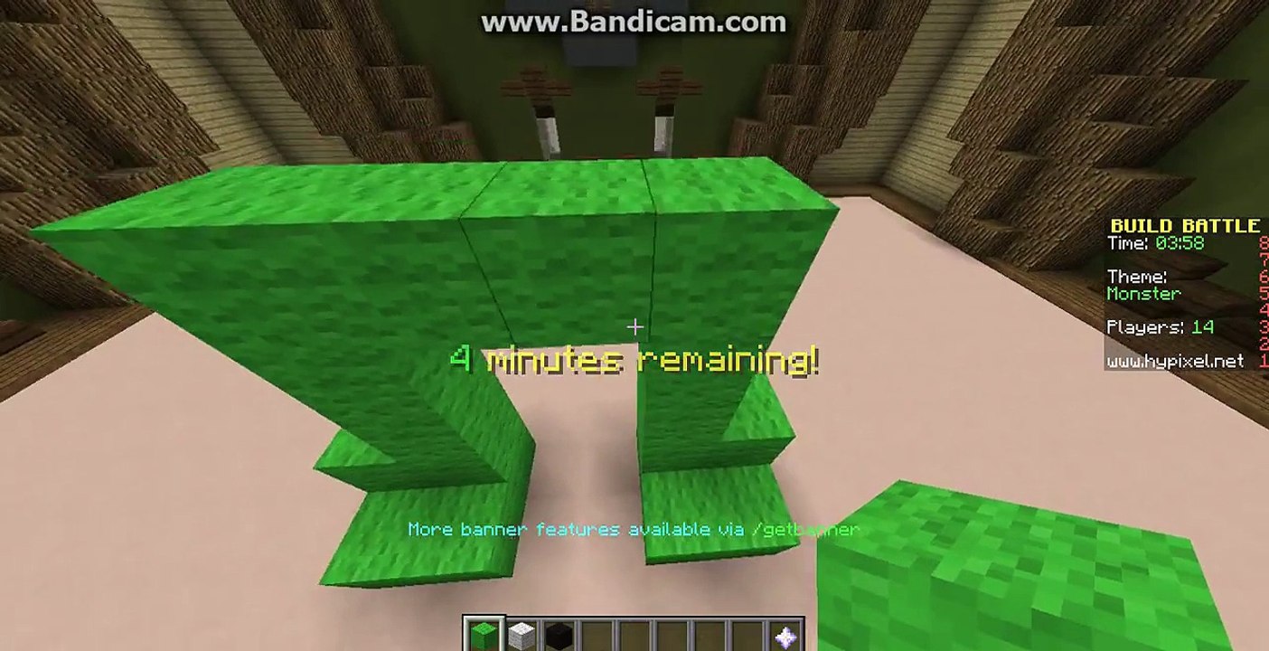 minecraft build battle: mike from monsters inc