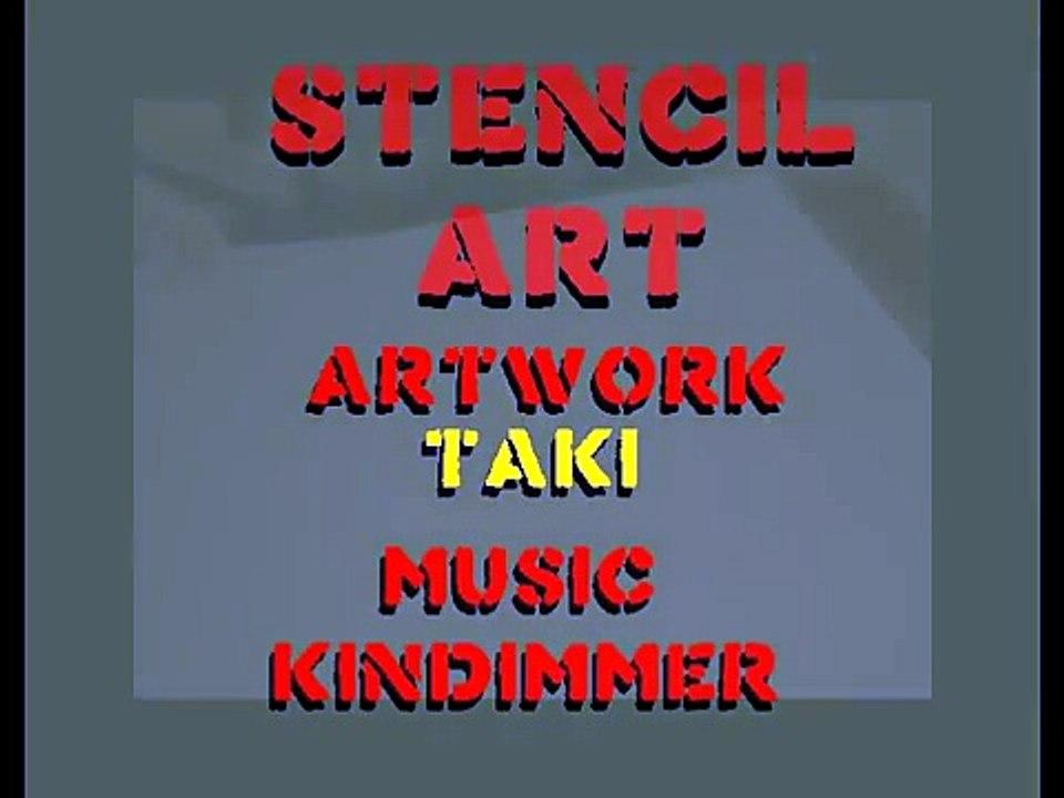 Stencil Art Graffiti - TAKI -02- Volos