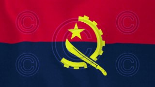 Loopable: Flag of Angola - Royalty-Free Stock Footage