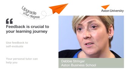 3 tips on using feedback to Upgrade Your Degree from Aston University