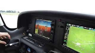 Departing Purdue University Airport Cirrus SR-20