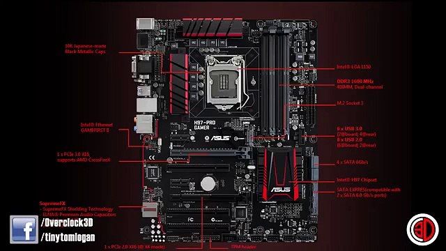 ☆ Asus H97plus Mainboard Sockel 1150 Atx Intel Z97 4x Ddr3ram 1x Pcie 30 X16 6x Sata ☆