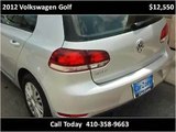 2012 Volkswagen Golf Used Cars Baltimore Maryland | CarZone USA