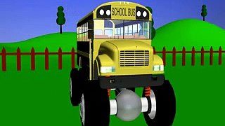 School Bus Truck  - Monster Trucks For Children