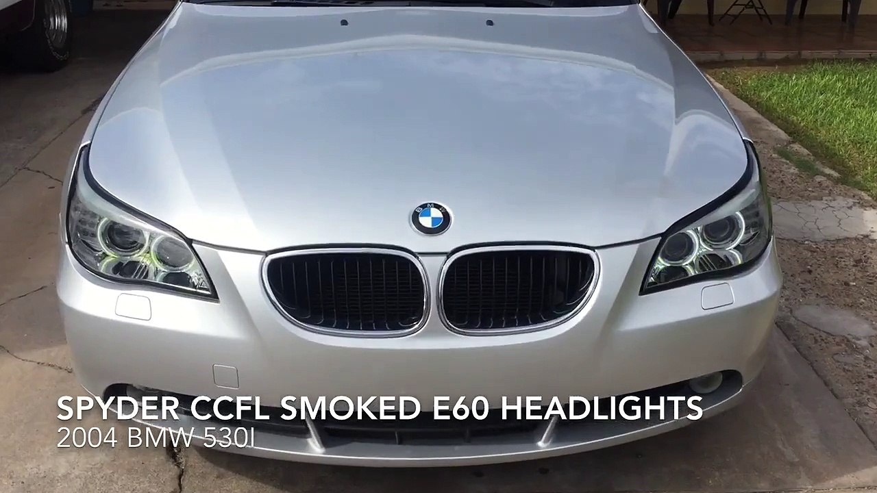 BMW E60 SPYDER CCFL HALO PROJECTOR HEADLIGHTS R...