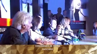 Charlotte Gainsbourg, W. Dafoe, L. von Trier -- Antichrist press conference -- part 1/2