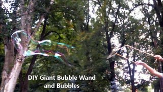 DIY Giant Bubble Wand (And Bubbles)