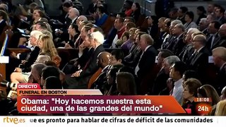 Discurso de Barack Obama en el funeral de los atentados de Boston