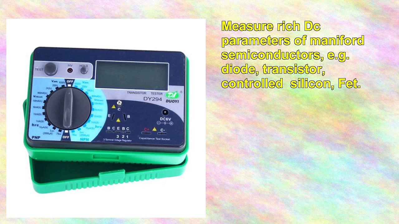 Duoyi Dy294 Digital Transistor Tester Semi Leiter Tester Multimeter Tester
