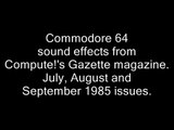 Commodore 64 sound effects demo