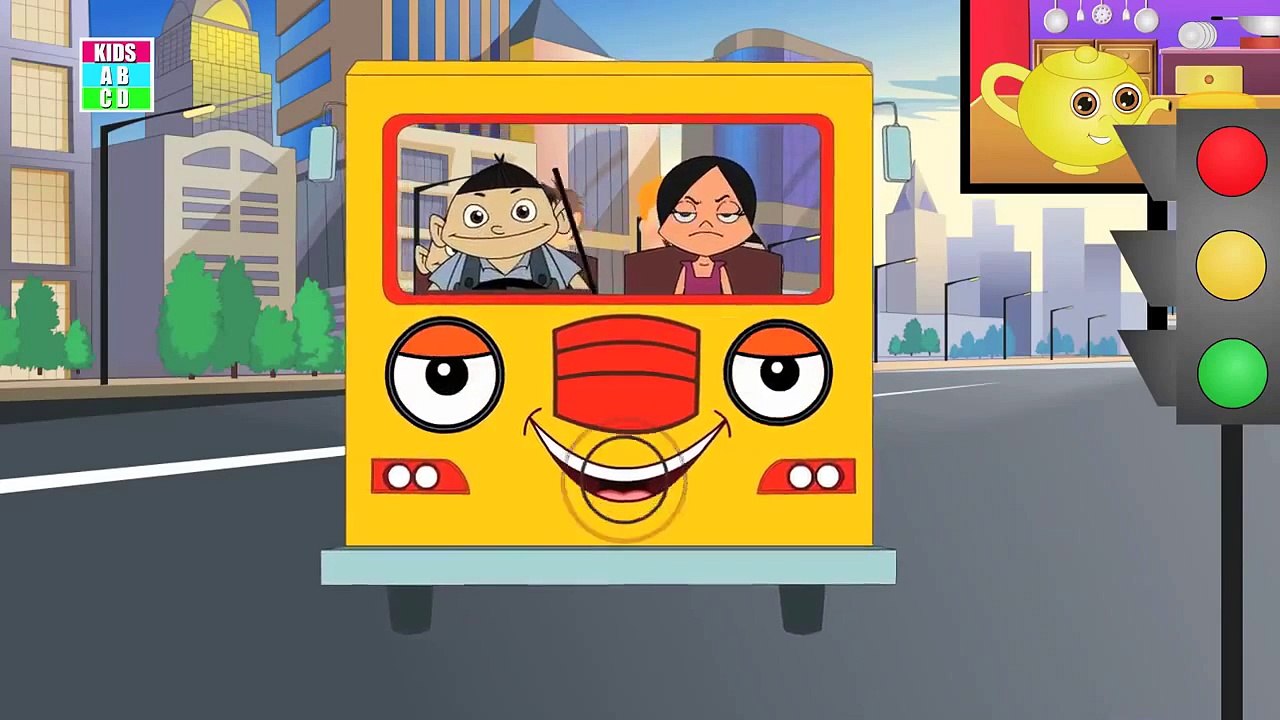Wheels On The Bus Go Round And Round New Nursery Rhymes Songs For Children