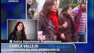 Entrevista a Camila Vallejo Pdta Federación de estudiantes de Chile (1)