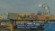 Adolescentes ficam feridas em parque de diversões em Goiás